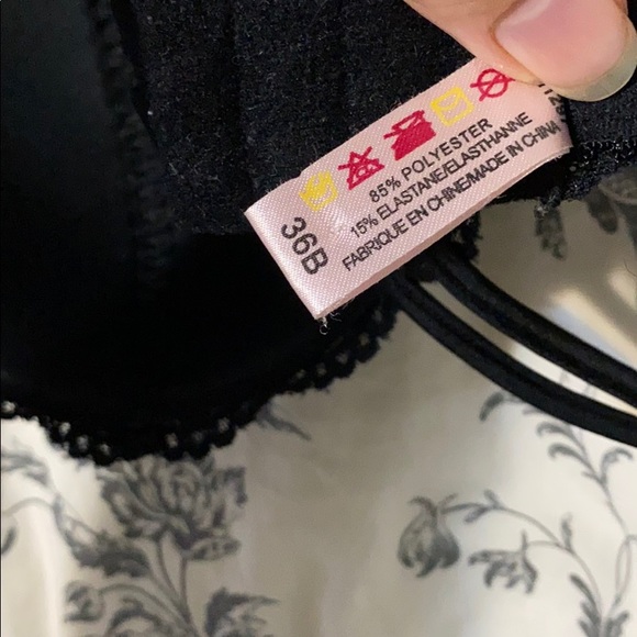 La Vie en Rose - Black Lace Bra - Picture 7 of 7